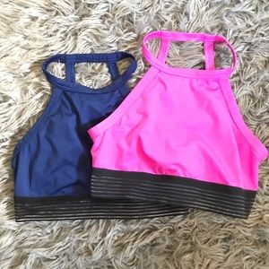 TWO Victoria’s Secret High Neck Sports Bras